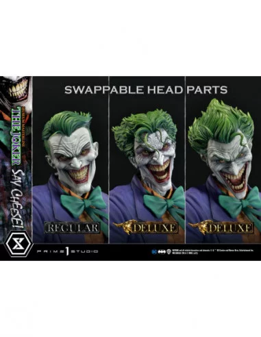 DC Comics Estatua 1/3 The Joker Say Cheese Deluxe Bonus Version 99 cm