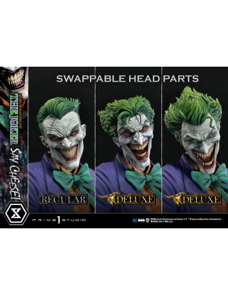 DC Comics Estatua 1/3 The Joker Say Cheese Deluxe Bonus Version 99 cm