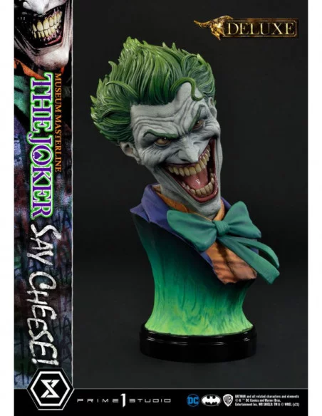DC Comics Estatua 1/3 The Joker Say Cheese Deluxe Bonus Version 99 cm