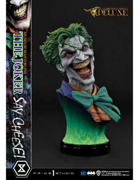 DC Comics Estatua 1/3 The Joker Say Cheese Deluxe Bonus Version 99 cm