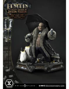 DC Comics Estatua Museum Masterline 1/3 Penguin (Concept Design By Jason Fabok) Deluxe Bonus Version 63 cm