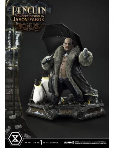 DC Comics Estatua Museum Masterline 1/3 Penguin (Concept Design By Jason Fabok) Deluxe Bonus Version 63 cm