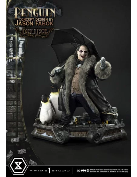 DC Comics Estatua Museum Masterline 1/3 Penguin (Concept Design By Jason Fabok) Deluxe Bonus Version 63 cm