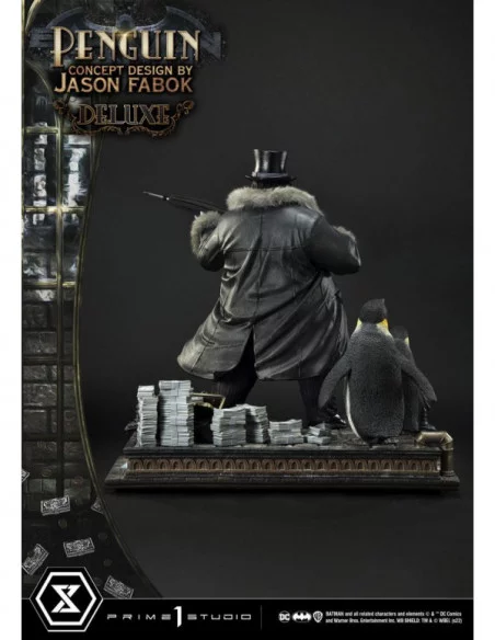 DC Comics Estatua Museum Masterline 1/3 Penguin (Concept Design By Jason Fabok) Deluxe Bonus Version 63 cm