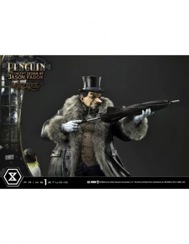 DC Comics Estatua Museum Masterline 1/3 Penguin (Concept Design By Jason Fabok) Deluxe Bonus Version 63 cm