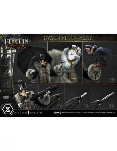 DC Comics Estatua Museum Masterline 1/3 Penguin (Concept Design By Jason Fabok) Deluxe Bonus Version 63 cm