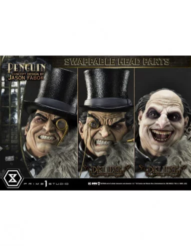 DC Comics Estatua Museum Masterline 1/3 Penguin (Concept Design By Jason Fabok) Deluxe Bonus Version 63 cm