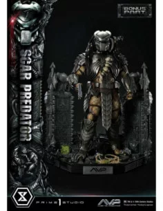 The Alien vs. Predator Estatua Museum Masterline Series 1/3 Scar Predator Deluxe Bonus Version 93 cm
