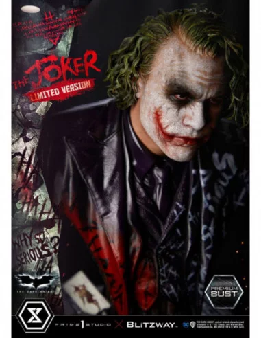 The Dark Knight Busto Premium The Joker Limited Version 26 cm