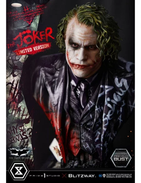 The Dark Knight Busto Premium The Joker Limited Version 26 cm