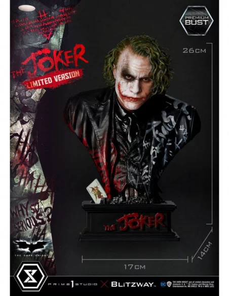 The Dark Knight Busto Premium The Joker Limited Version 26 cm The Dark Knight Busto Premium The Joker Limited Version 26 cm