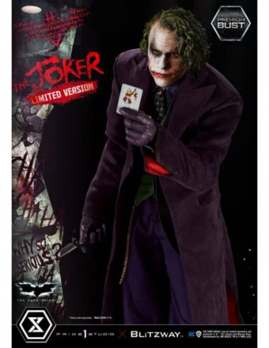 The Dark Knight Busto Premium The Joker Limited Version 26 cm