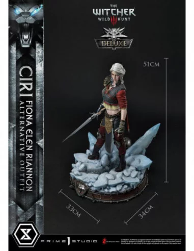 Witcher 3 Wild Hunt Estatua 1/4 Cirilla Fiona Elen Riannon Alternative Outfit Deluxe Bonus Version 55 cm