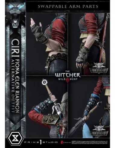 Witcher 3 Wild Hunt Estatua 1/4 Cirilla Fiona Elen Riannon Alternative Outfit Deluxe Bonus Version 55 cm