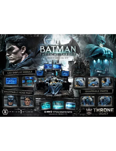 DC Comics Estatua 1/3 Throne Legacy Collection Batman Tactical Throne Ultimate Bonus Version 57 cm