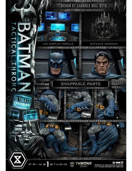 DC Comics Estatua 1/3 Throne Legacy Collection Batman Tactical Throne Ultimate Bonus Version 57 cm