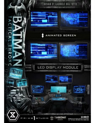 DC Comics Estatua 1/3 Throne Legacy Collection Batman Tactical Throne Ultimate Bonus Version 57 cm