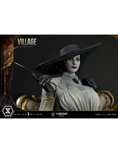 Resident Evil Village Estatua 1/4 Throne Legacy Collection Alcina Dimitrescu Deluxe Bonus Version 66 cm