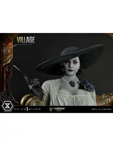Resident Evil Village Estatua 1/4 Throne Legacy Collection Alcina Dimitrescu Deluxe Bonus Version 66 cm
