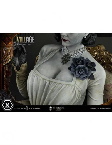 Resident Evil Village Estatua 1/4 Throne Legacy Collection Alcina Dimitrescu Deluxe Bonus Version 66 cm