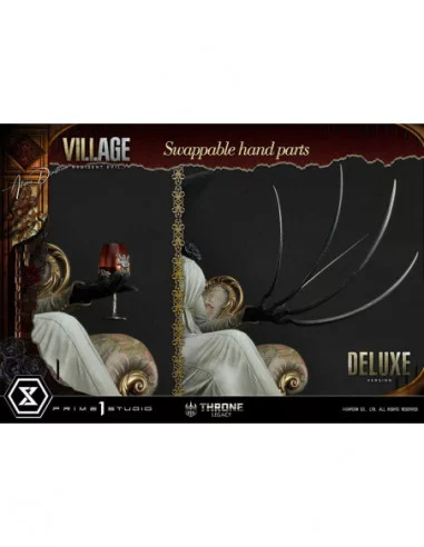 Resident Evil Village Estatua 1/4 Throne Legacy Collection Alcina Dimitrescu Deluxe Bonus Version 66 cm