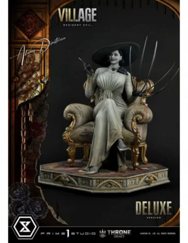 Resident Evil Village Estatua 1/4 Throne Legacy Collection Alcina Dimitrescu Deluxe Bonus Version 66 cm