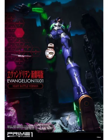 Neon Genesis Evangelion Estatua Evangelion Test Type-01 Night Battle Version 77 cm