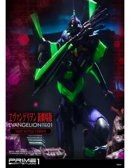Neon Genesis Evangelion Estatua Evangelion Test Type-01 Night Battle Version 77 cm