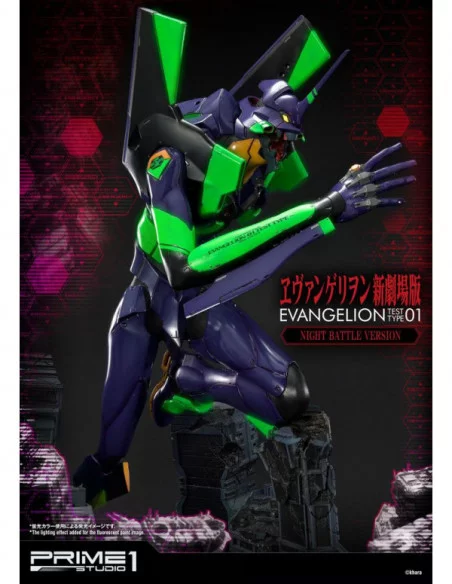 Neon Genesis Evangelion Estatua Evangelion Test Type-01 Night Battle Version 77 cm