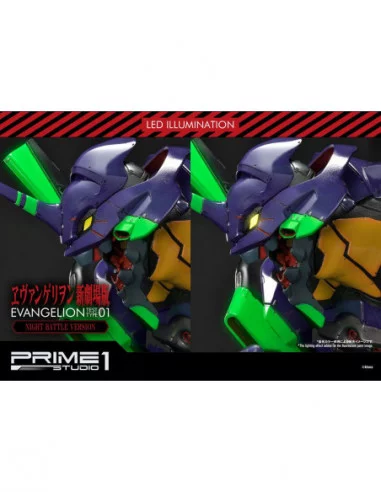 Neon Genesis Evangelion Estatua Evangelion Test Type-01 Night Battle Version 77 cm