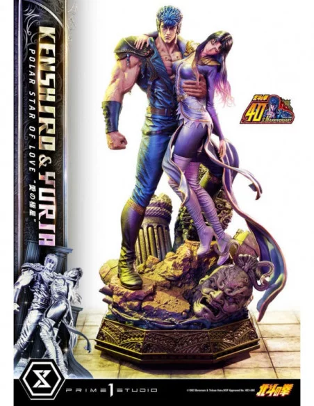 Fist of the North Star Estatua Ultimate Premium Masterline Series Polar Star of Love Kenshiro & Yuria 71 cm