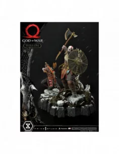 God of War Premium Masterline Series Estatua Kratos and Atreus in the Valkyrie 72 cm