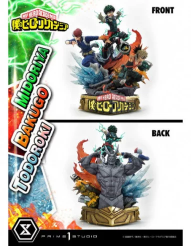 My Hero Academia Estatua Midoriya, Bakugo & Todoroki 69 cm