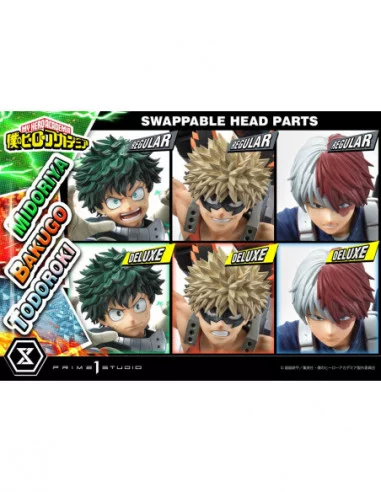 My Hero Academia Estatua Midoriya, Bakugo & Todoroki Deluxe Bonus Version 69 cm
