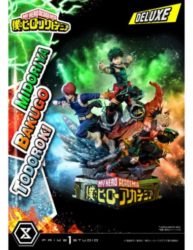 My Hero Academia Estatua Midoriya, Bakugo & Todoroki Deluxe Bonus Version 69 cm