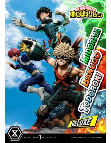 My Hero Academia Estatua Midoriya, Bakugo & Todoroki Deluxe Bonus Version 69 cm