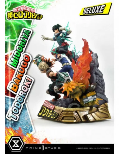 My Hero Academia Estatua Midoriya, Bakugo & Todoroki Deluxe Bonus Version 69 cm