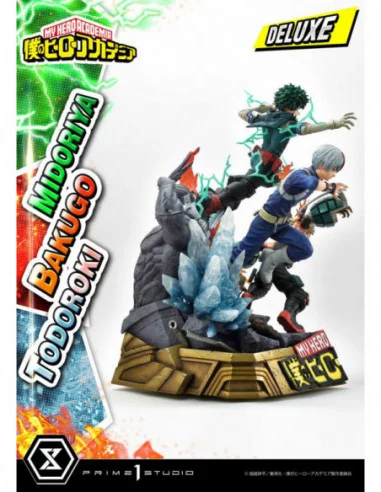 My Hero Academia Estatua Midoriya, Bakugo & Todoroki Deluxe Bonus Version 69 cm