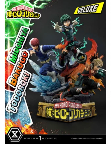 My Hero Academia Estatua Midoriya, Bakugo & Todoroki Deluxe Bonus Version 69 cm