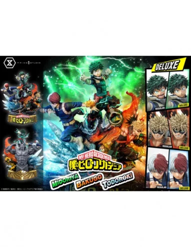 My Hero Academia Estatua Midoriya, Bakugo & Todoroki Deluxe Bonus Version 69 cm