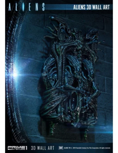 Aliens Decoración de pared 3D 32 x 50 cm