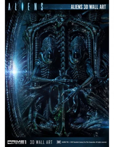 Aliens Decoración de pared 3D 32 x 50 cm