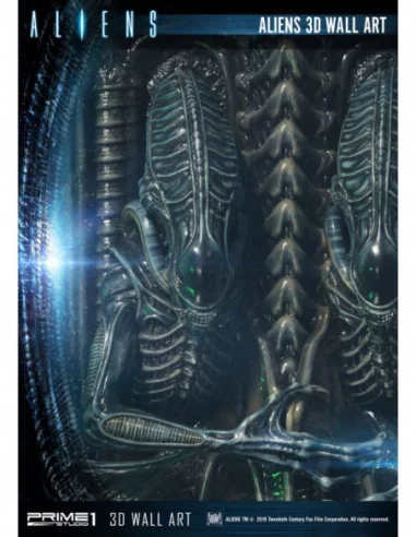 Aliens Decoración de pared 3D 32 x 50 cm