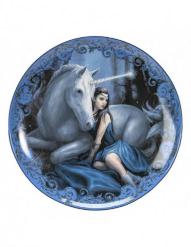 Anne Stokes Pack de 4 Placas Unicorn and Maiden
