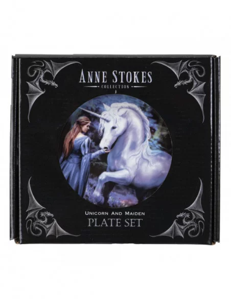 Anne Stokes Pack de 4 Placas Unicorn and Maiden Anne Stokes Pack de 4 Placas Unicorn and Maiden