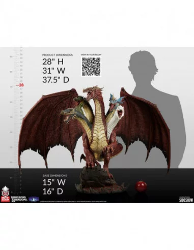 Dungeons & Dragons Estatua Tiamat Deluxe Version 71 cm