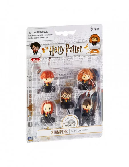 Harry Potter Pack de 5 Sellos Wizarding World 4 cm