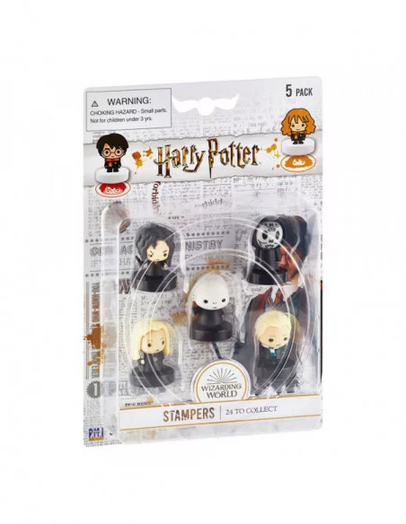 Harry Potter Pack de 5 Sellos Wizarding World 4 cm