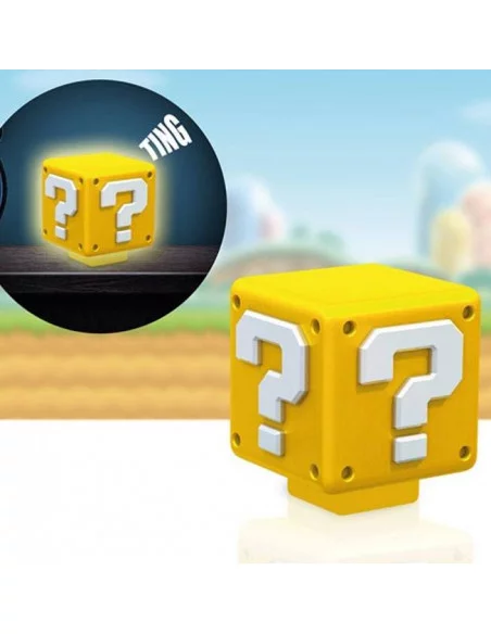 Super Mario lamparilla sonido Question Block 8 cm