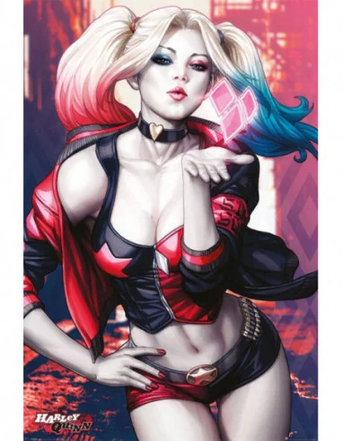 DC Comics Set de 4 Pósteres Harley Quinn Kiss 61 x 91 cm (4)